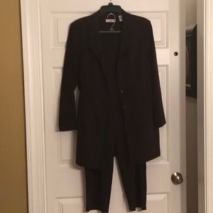90’s Amanda Smith pants suit brown  SZ 12